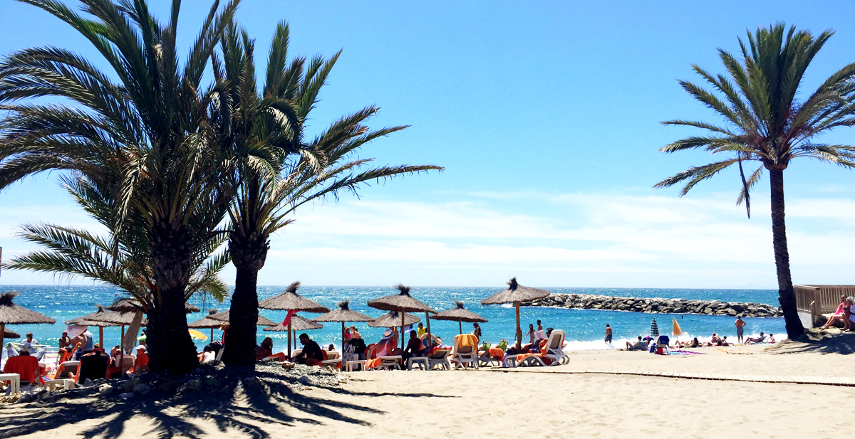 Vackra stränder i Marbella